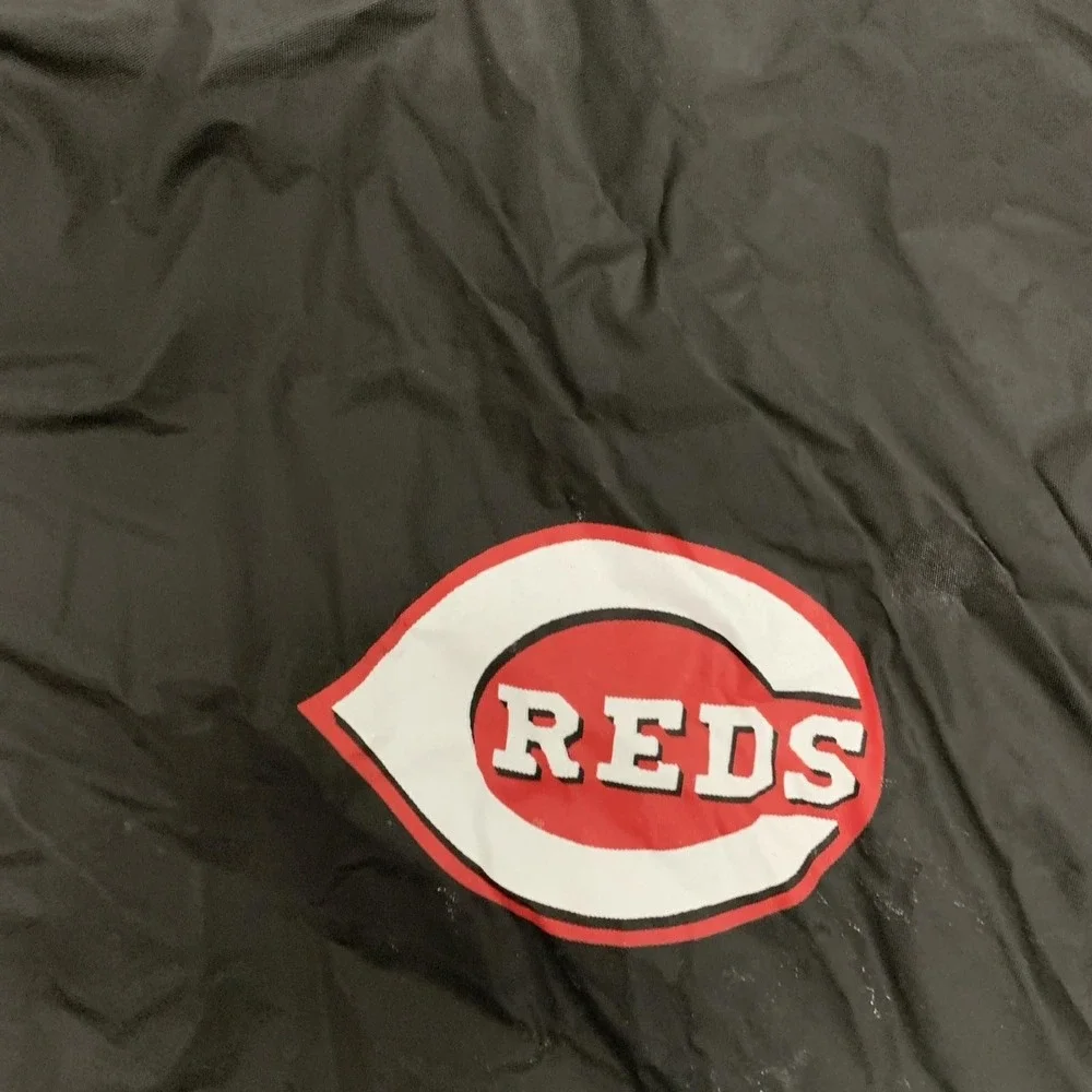 Cincinnati Reds MLB Licensed Hooded Rain Poncho Red Black & White Adult Rare 90s